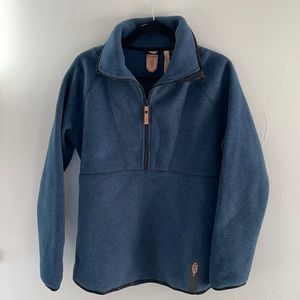 Womens Indygena Sweaters Indygena Blue Polartec Hiti Pullover Sweater Medium